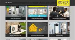 Desktop Screenshot of de.rotex-heating.com
