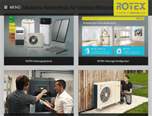 Tablet Screenshot of de.rotex-heating.com